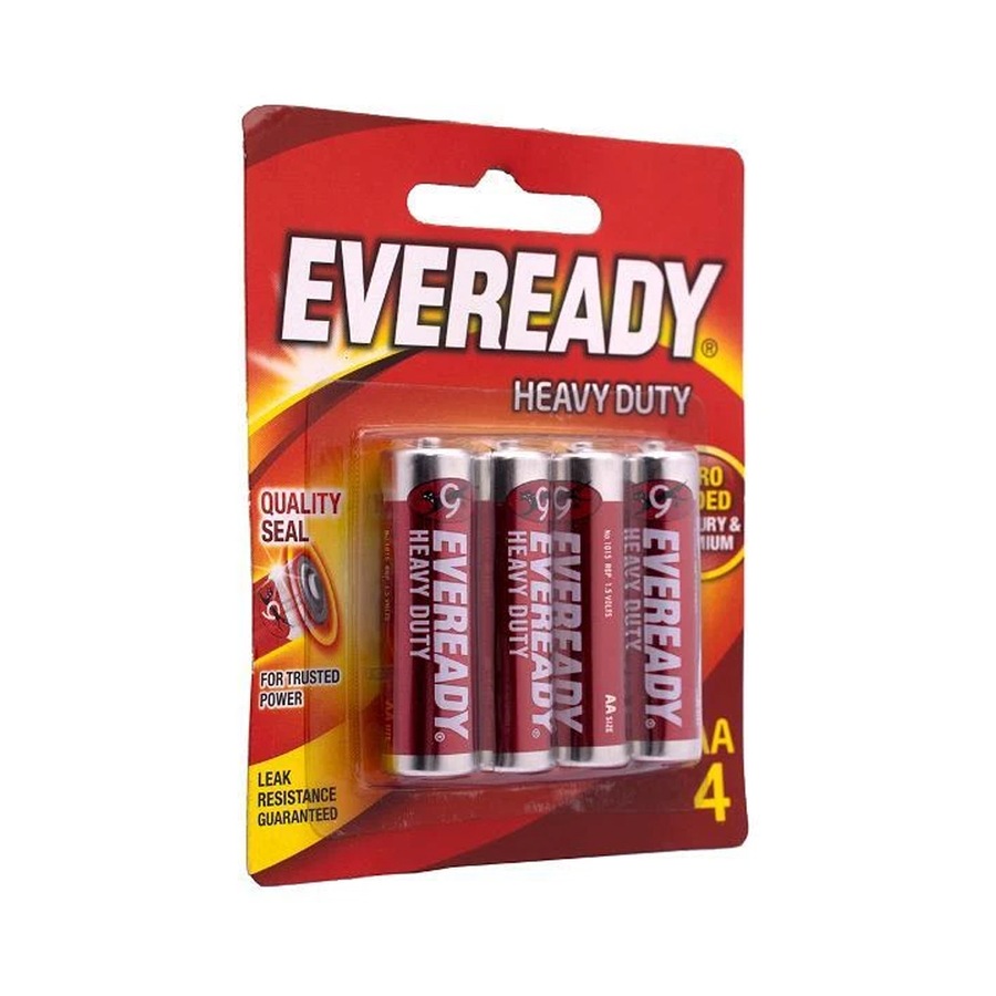 Ozoffer Eveready AA Heavy Duty Battery 4 Pack