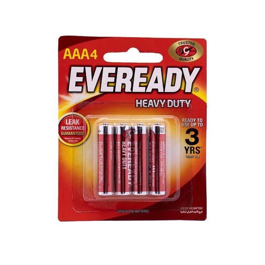 Ozoffer Eveready AAA Heavy Duty Battery 4 Pack