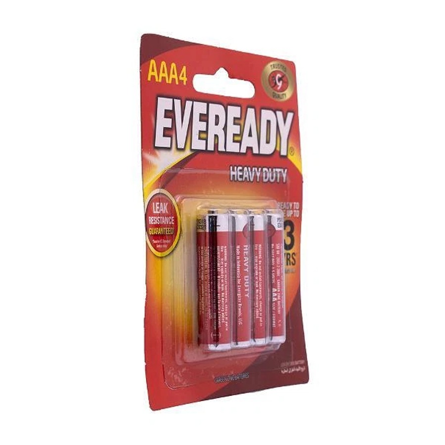 Ozoffer Eveready AAA Heavy Duty Battery 4 Pack