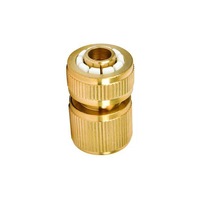 Ozoffer Garden Brass Hose End Connector Stop valve mechanism Garden Hose
