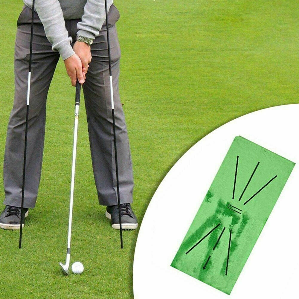 Ozoffer Golf Training Mat for Swing Detection Batting Golf Practice Training Aid Game 2x