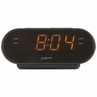 Ozoffer LED Clock with AM/FM Radio compact Snooze 1.3m lead
