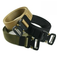 Ozoffer Mens Canvas Outdoor Tactical Belt Heavy Duty Army Waist Web Strap Waistband