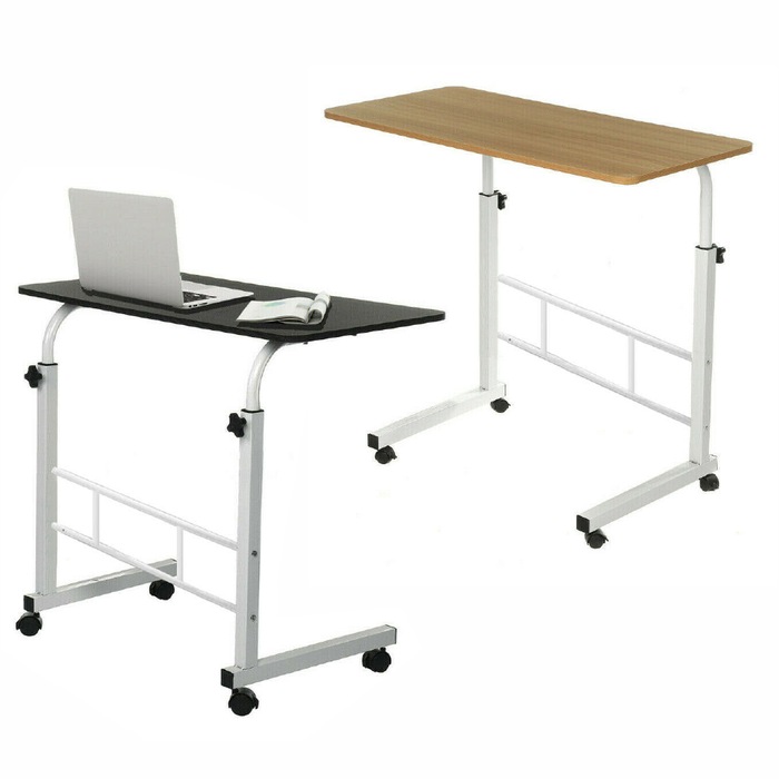 Artiss Portable Laptop Desk Adjustable Height Mobile Computer Table