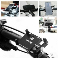 Ozoffer Mobile Phone Holder Mount 360 Rotation Alloy for Motorcycle Bicycle Bike