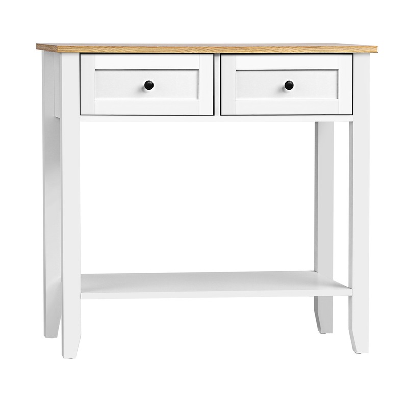 Buy Ozoffer Oikiture Console Table Hallway Entry 2 Drawers Hall Side