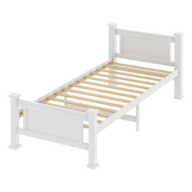 Buy Ozoffer Oikiture Wooden Bed Frame King Single Bed Frame Pine Wood ...