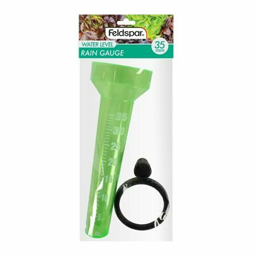 Ozoffer Plastic 35mm Garden Outdoor Water Rain Gauge Capacity Rainwater Rainfall Farming Unbranded