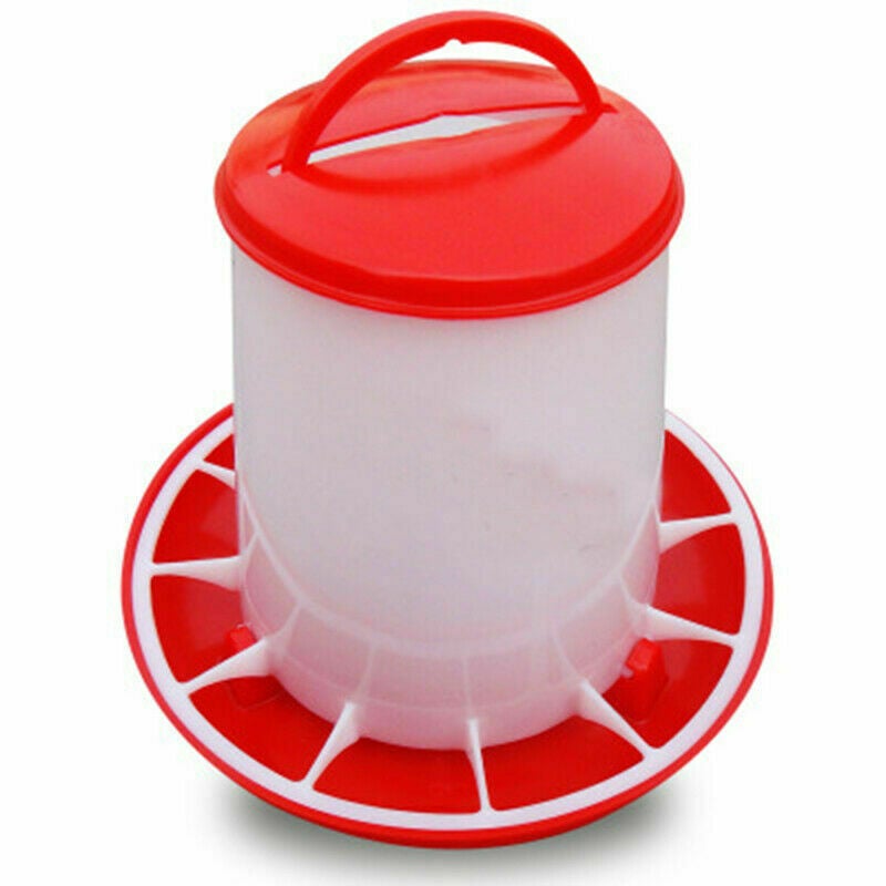Ozoffer Plastic 3Kg Automatic Chicken Feeder Poultry Chook Hen Food Eating Seed Bucket