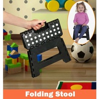 Ozoffer Portable Flat Folding Step Stool Ladder Non slip Caravan Camping Seat Chair 22CM