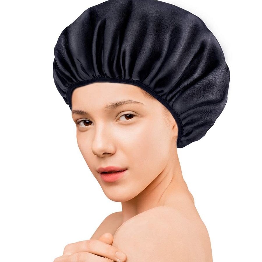Ozoffer Shower Cap Satin with Microfiber Lining 32cm Diameter