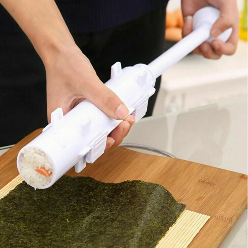 Ozoffer Sushi Tube Kit Machine Apparatus Rolling Rice Roller Mold DIY Maker  Tool Kitchen