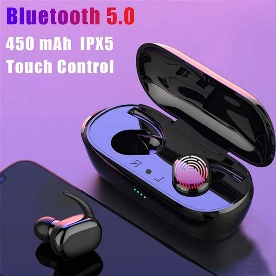Ozoffer Wireless TWS Earbuds Bluetooth 5.0 Earphones Mini In-Ear Stereo Sports Headset