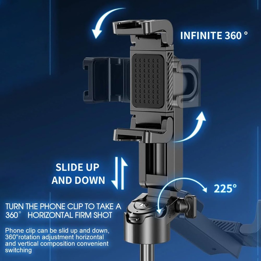 P15 Mini Selfie Stick Tripod Phone Stand with Wireless Bluetooth Portable