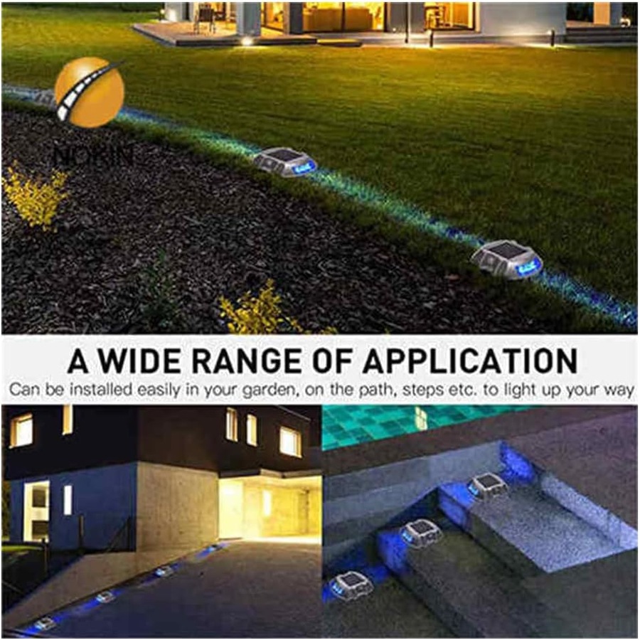 Solar Pathway Lights Outdoor Waterproof - LED Solar Powered Lights for Driveway
