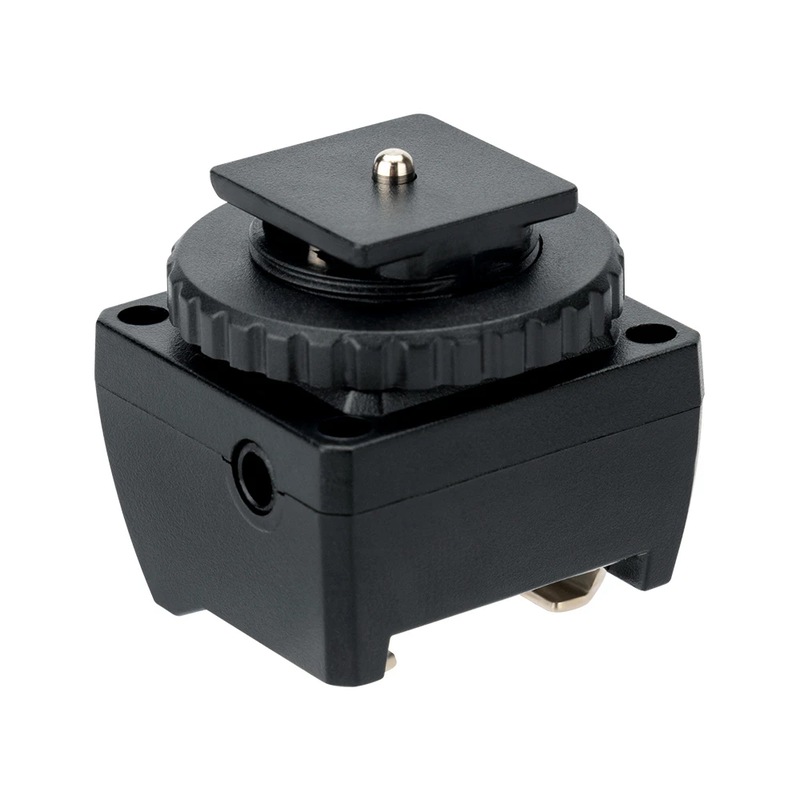 TF‑334 Hot Shoe Adapter With Extra PC Sync Connection Port