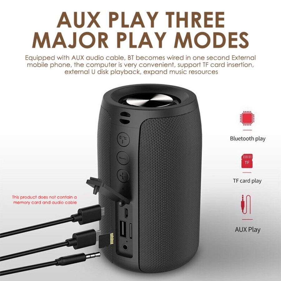 Waterproof Bluetooth 5.0 Wireless Speaker Outdoor Portable Loud Stereo Speakers