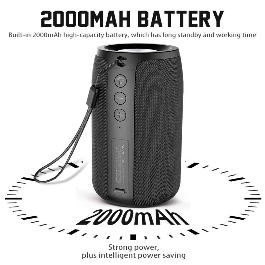 Waterproof Bluetooth 5.0 Wireless Speaker Outdoor Portable Loud Stereo Speakers