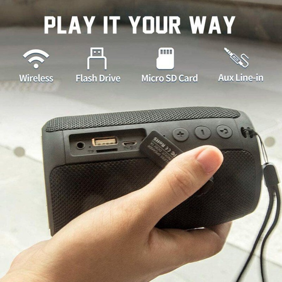 Waterproof Bluetooth 5.0 Wireless Speaker Outdoor Portable Loud Stereo Speakers