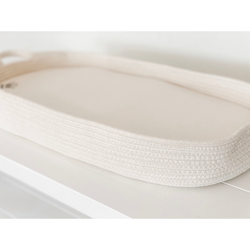 Buy Cotton Rope Changing Basket with pad MyDeal