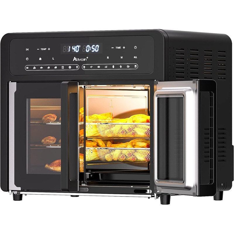 Buy 26L Air Fryer Oven 2000W Digital Air Oven Double Box Convection ...