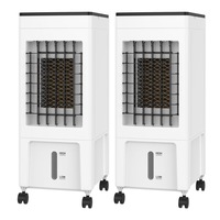 3 in 1 Evaporative Air Cooler, Portable Air Cooler Air Conditioner Fan with 8L Water Tank, 2Pcs