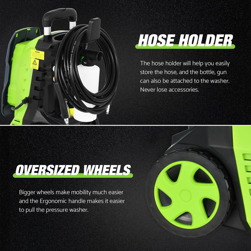 Buy Advwin 3900PSI High Pressure Washer Cleaner, 2000W Electric Spray Gun Machine High Power