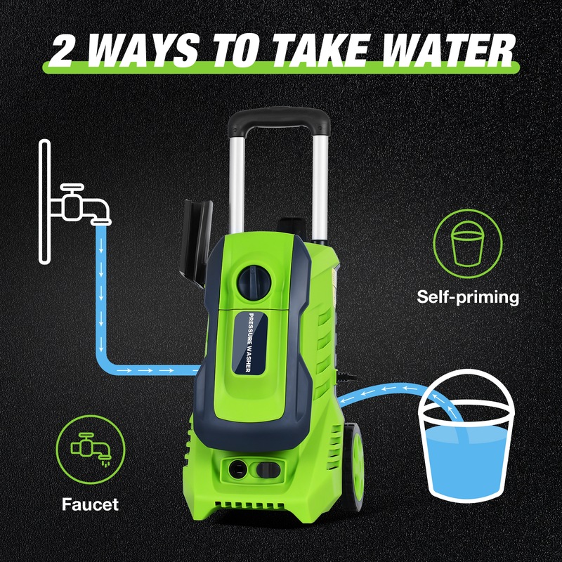 Buy Advwin 3900PSI High Pressure Washer Cleaner, 2000W Electric Spray Gun Machine High Power