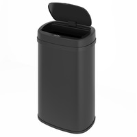 Advwin 50L Rubbish Bin Motion Sensor Kitchen Smart Trash Can Black
