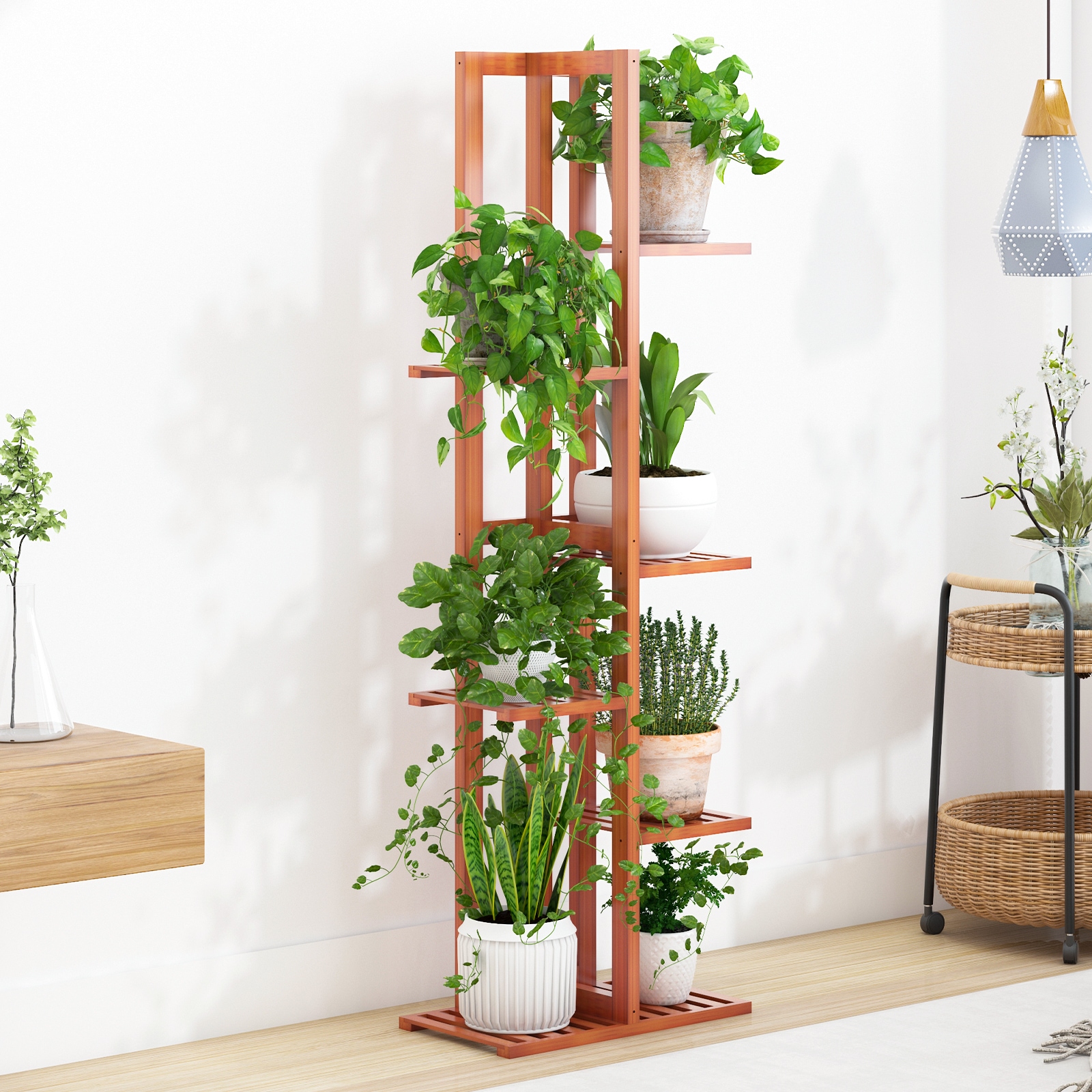 Outdoor 2024 ladder shelf