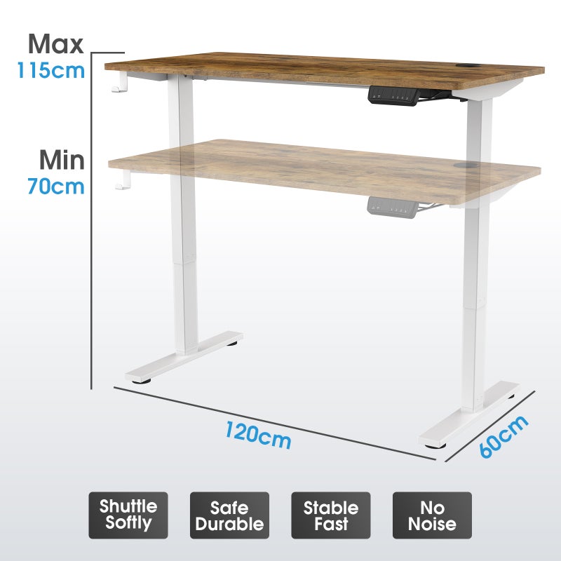 Buy Adjustable Height Electric Standing Desk, Ergonomic Stand Up Desk ...