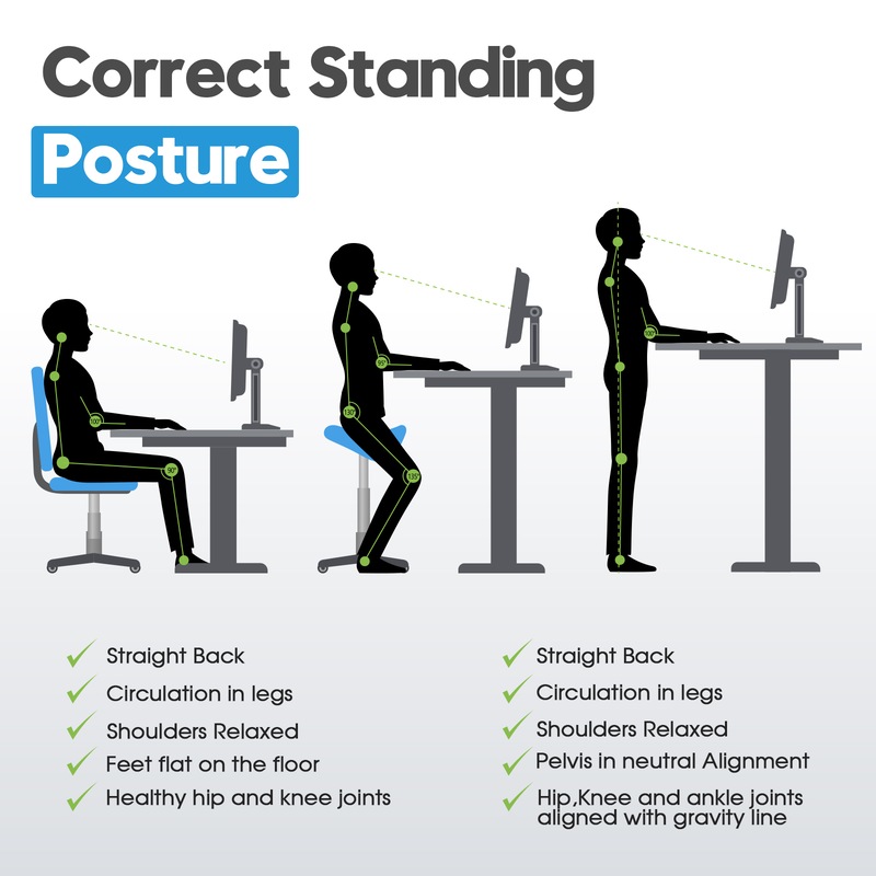 Buy Adjustable Height Electric Standing Desk, Ergonomic Stand Up Desk ...