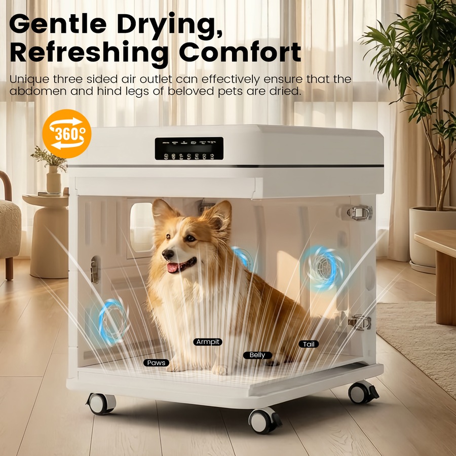 Advwin 100L Large Automatic Pet Dryer Box Pet Hair Dryer