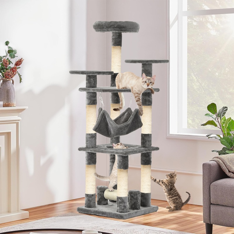 Buy Advwin Cat Scratching Post Tree Cat Tree Scratcher Tower with ...