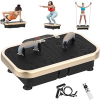 Advwin 200 Speed Vibration Plate Exercise Machine w/Push-up Handles for Home Fitness, Muscle Toning & Weight Loss - 6 Preset Workouts, 150kg Capacity