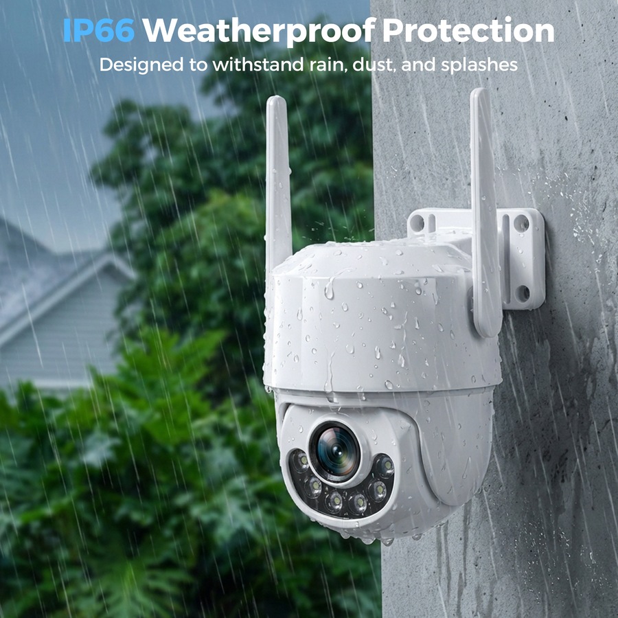 Advwin 2MP WiFi Security Camera Outdoor, Color Night Vision, 355 Degree Pan 55 Degree Tilt, Two-Way Audio, Motion Alert, IP66