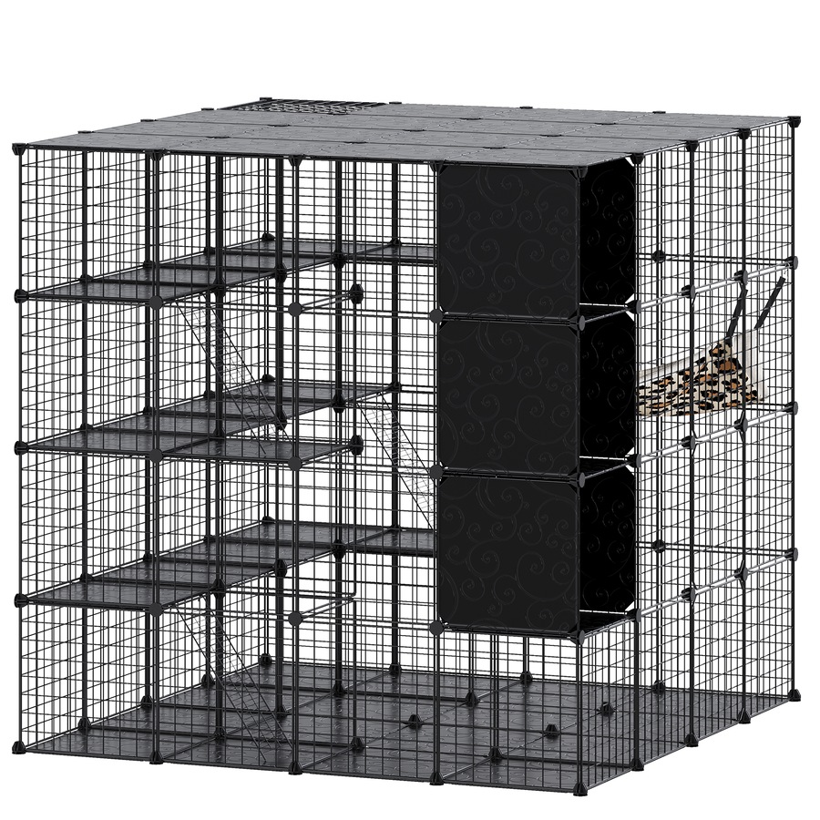 Advwin 4 Tier Large Cat Cage Enclosure Crate DIY Cat Villa