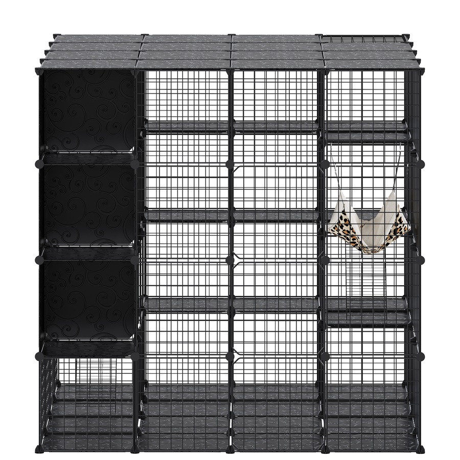 Advwin 4 Tier Large Cat Cage Enclosure Crate DIY Cat Villa