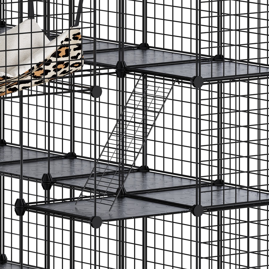 Advwin 4 Tier Large Cat Cage Enclosure Crate DIY Cat Villa