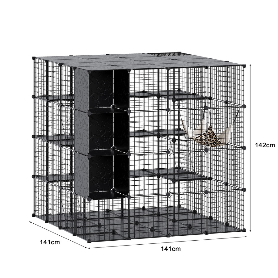 Advwin 4 Tier Large Cat Cage Enclosure Crate DIY Cat Villa