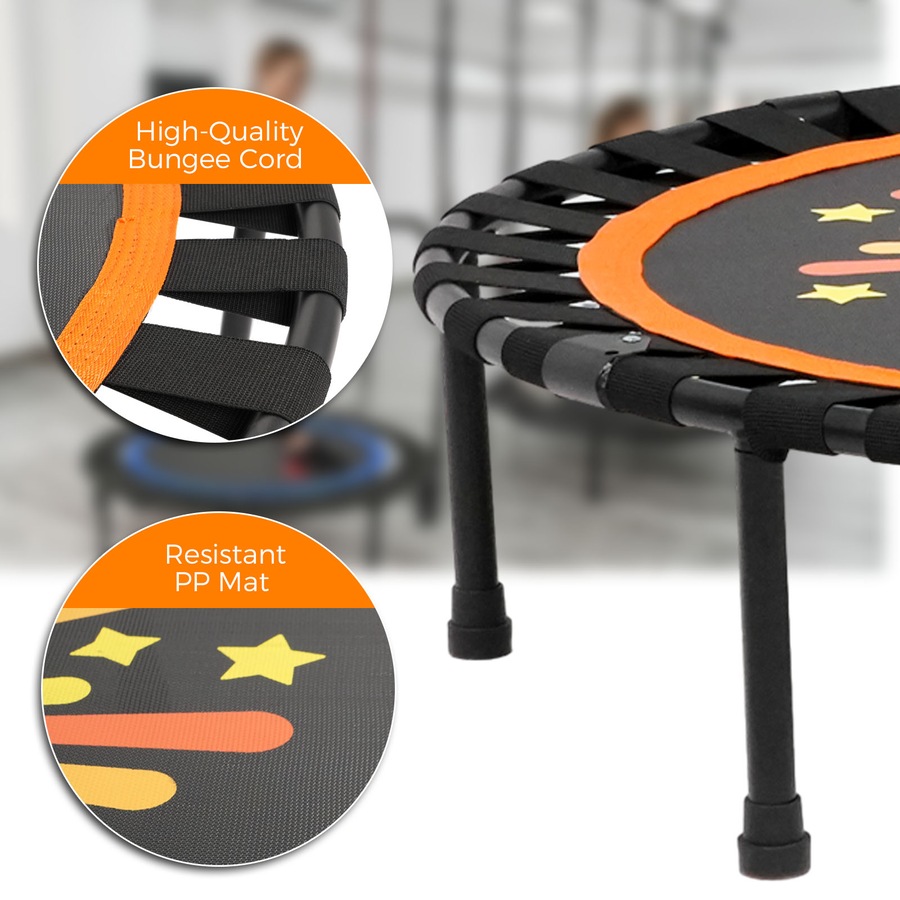 ADVWIN 40-inch Mini Trampoline Fitness Rebounder for Adults and Kids Max Load 150kg