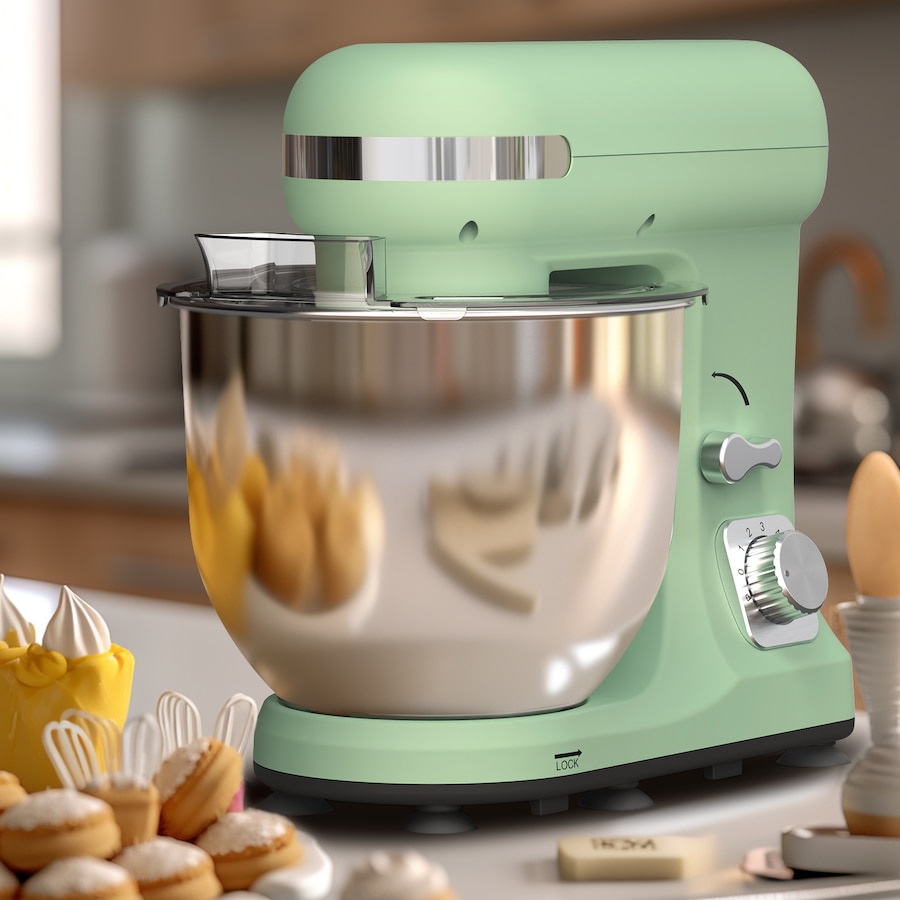 Advwin 6.5L 1400W Stand Mixer, 6-Speed Green Electric Food Mixer