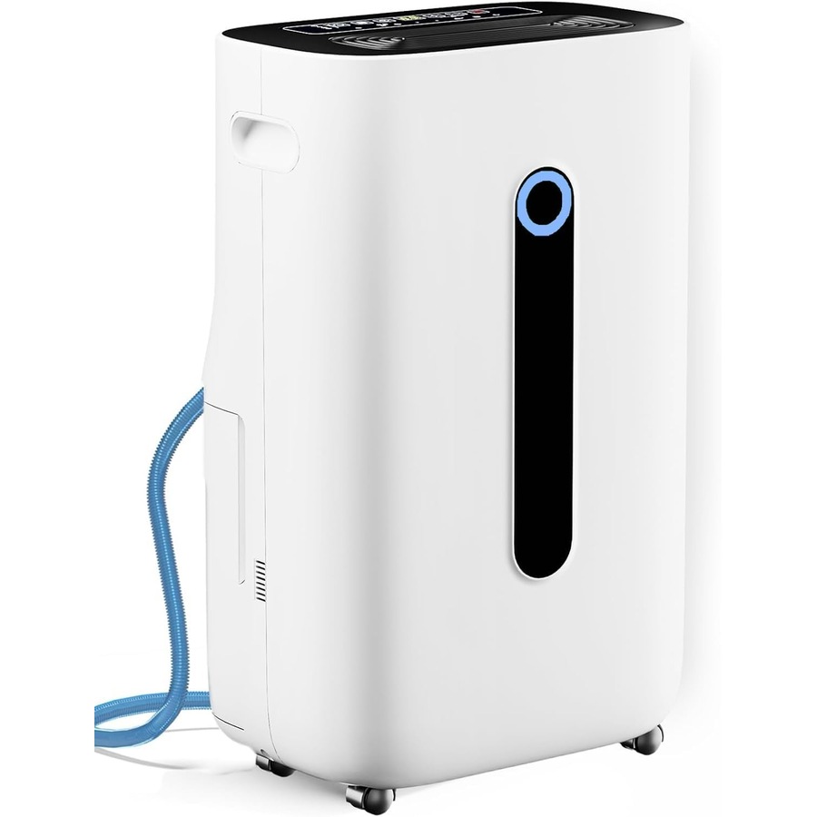 ADVWIN Dehumidifiers, 25 L/Day, Large Air Dehumidifier with Drain Hose 6.5L Water Tank for Bedroom, Bathroom, Wardrobe Room, Office, White