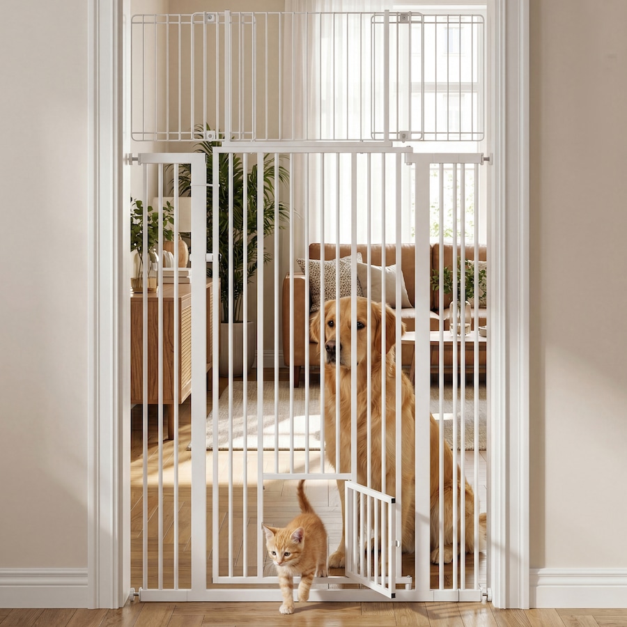 Advwin 1.8M Extra Tall Pet Safety Gate Security Doors Dog Fence
