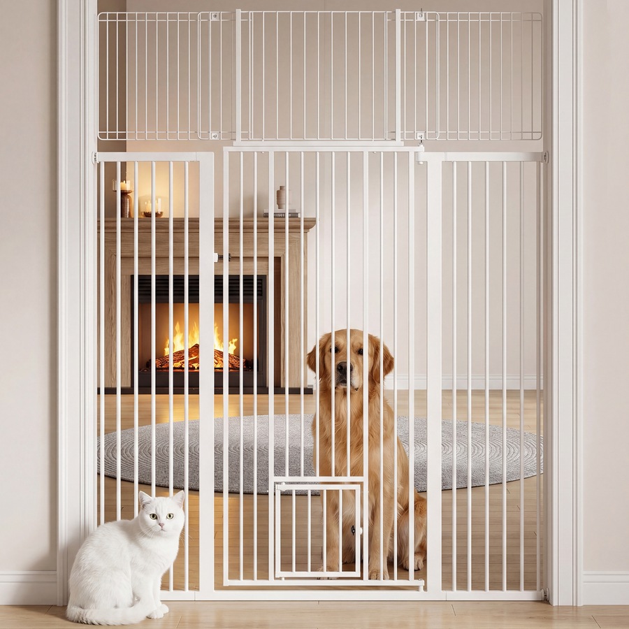 Advwin 1.8M Extra Tall Pet Safety Gate Security Doors Dog Fence