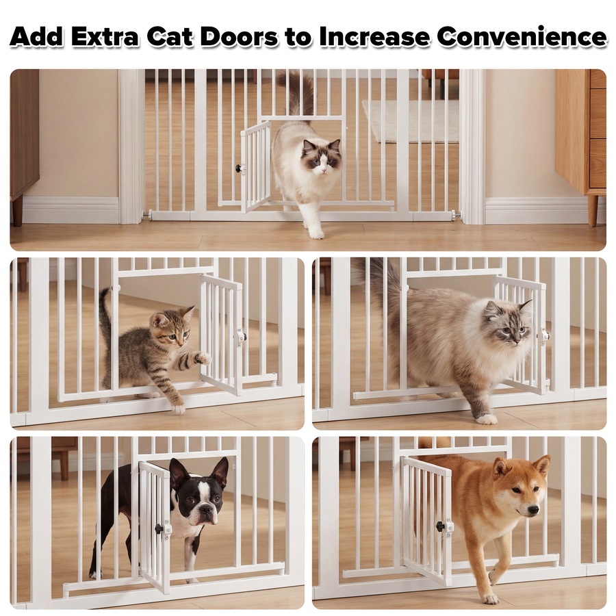 Advwin 1.8M Extra Tall Pet Safety Gate Security Doors Dog Fence
