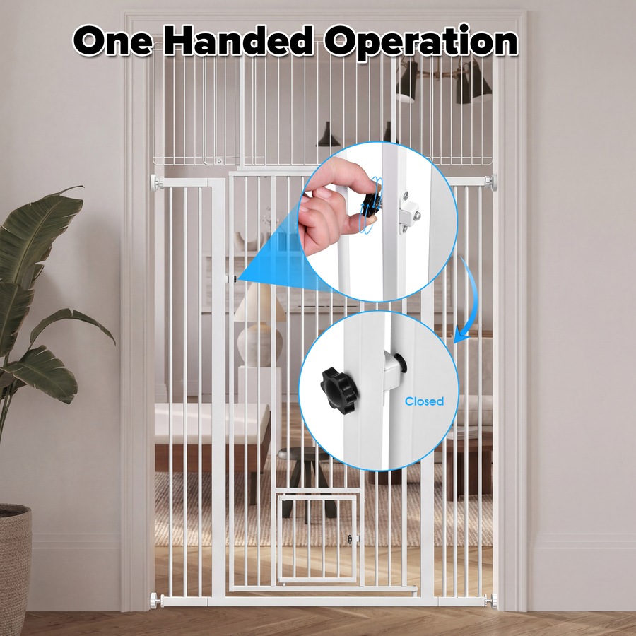 Advwin 1.8M Extra Tall Pet Safety Gate Security Doors Dog Fence