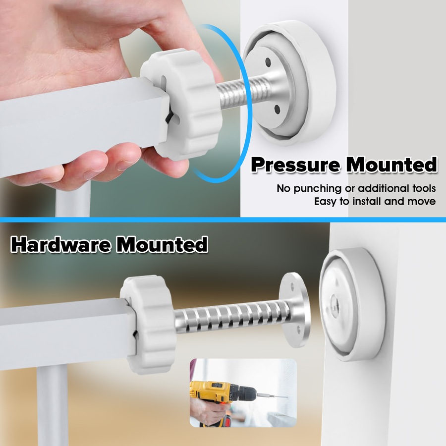 Advwin 1.8M Extra Tall Pet Safety Gate Security Doors Dog Fence