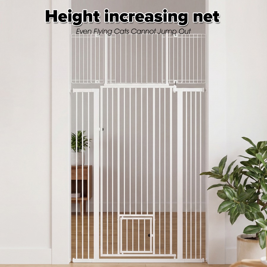 Advwin 1.8M Extra Tall Pet Safety Gate Security Doors Dog Fence