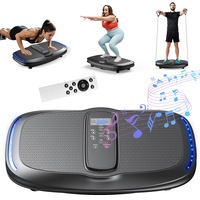 Advwin 80cm Extra-Wide Vibration Plate Exercise Machine, 200 Speed Vibration Platform w/LED Light - 200kg Capacity